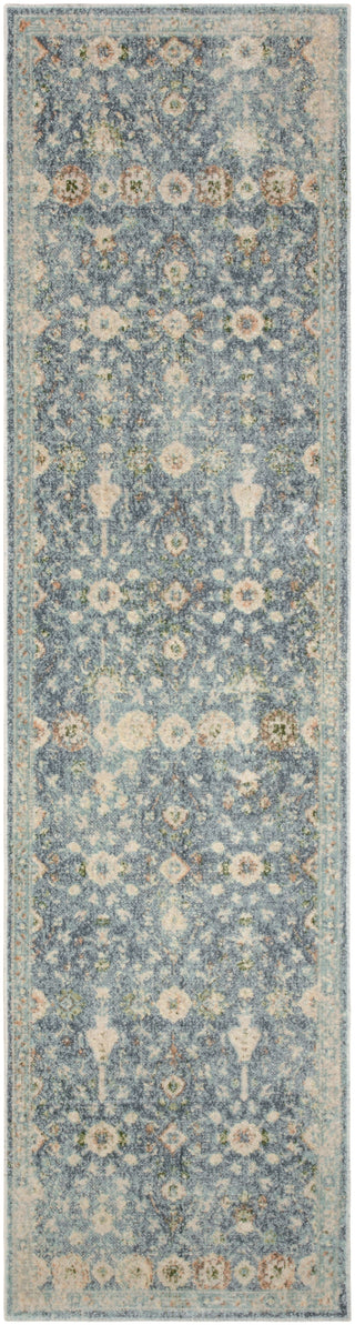 Nourison Astra Machine Washable ASW16 Teal Beige Area Rug Main Image