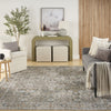 Nourison Astra Machine Washable ASW16 Gold Grey Area Rug Room Image Feature