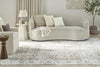 Nourison Astra Machine Washable ASW16 Silver Taupe Area Rug Room Image Feature