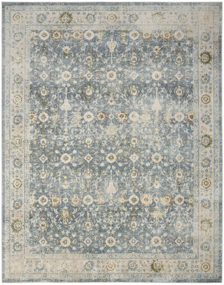 Nourison Astra Machine Washable ASW16 Teal Beige Area Rug Main Image