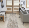 Nourison Astra Machine Washable ASW16 Silver Taupe Area Rug Corner Image