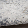 Nourison Astra Machine Washable ASW16 Ivory Blue Area Rug Corner Image