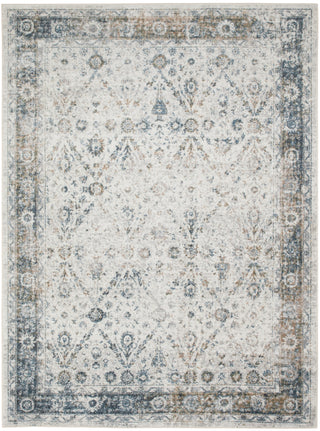Nourison Astra Machine Washable ASW16 Ivory Blue Area Rug main image