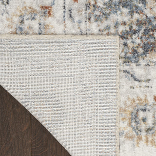 Nourison Astra Machine Washable ASW16 Ivory Multicolor Area Rug Corner Image
