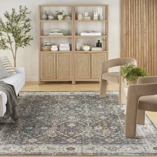 Nourison Astra Machine Washable ASW16 Ivory Multicolor Area Rug Room Image Feature