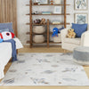 Nourison Astra Machine Washable ASW18 Ivory Multicolor Area Rug Swatch Image
