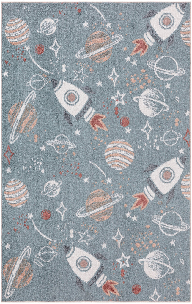 Nourison Astra Machine Washable ASW18 Blue Multicolor Area Rug main image