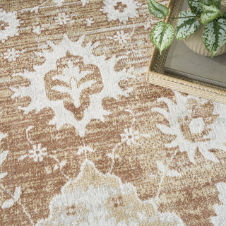 Nourison Astra Machine Washable ASW19 Copper Area Rug Texture Image