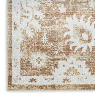 Nourison Astra Machine Washable ASW19 Copper Area Rug Corner Image