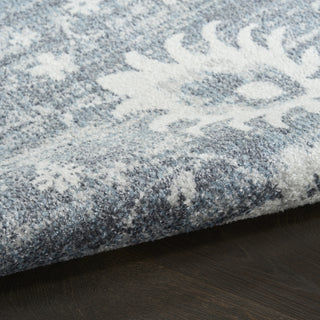 Nourison Astra Machine Washable ASW19 Denim Area Rug Detail Image