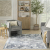 Nourison Astra Machine Washable ASW19 Denim Area Rug Swatch Image