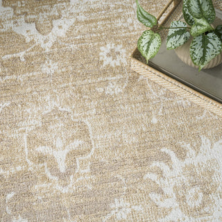 Nourison Astra Machine Washable ASW19 Ivory Gold Area Rug Texture Image