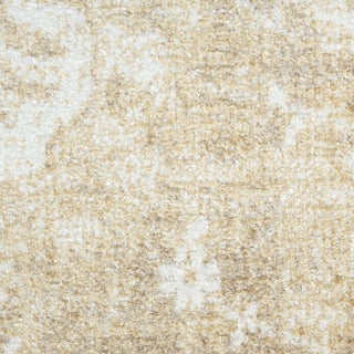 Nourison Astra Machine Washable ASW19 Ivory Gold Area Rug Corner Image