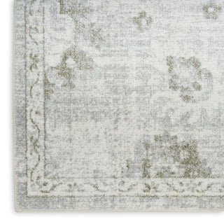 Nourison Astra Machine Washable ASW19 Ivory Area Rug Corner Image