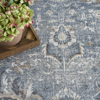 Nourison Astra Machine Washable ASW20 Blue Area Rug Texture Image