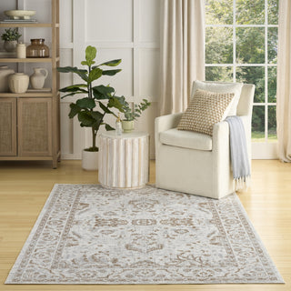 Nourison Astra Machine Washable ASW20 Grey Area Rug Swatch Image