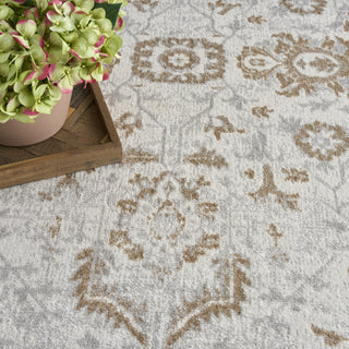 Nourison Astra Machine Washable ASW20 Grey Area Rug Texture Image