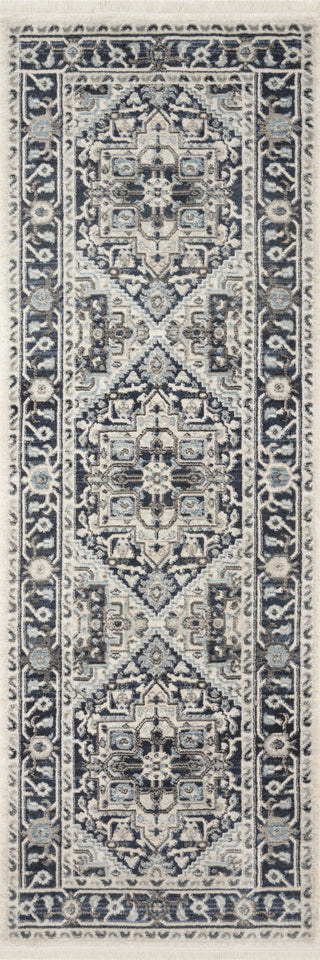 Loloi II Athena ATH-01 Navy/Ivory Area Rug Lifestyle Image Feature