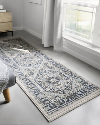 Loloi II Athena ATH-01 Navy/Ivory Area Rug Lifestyle Image Feature