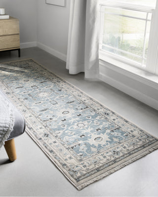 Loloi II Athena ATH-02 Sky/Ivory Area Rug Lifestyle Image Feature