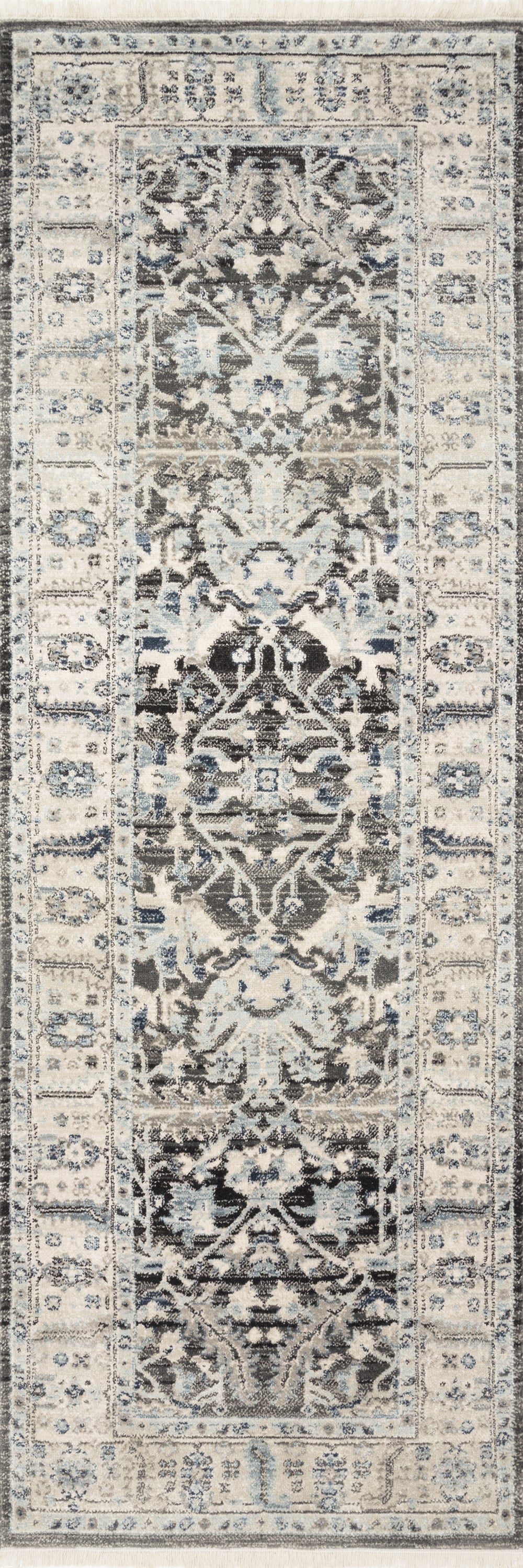 Loloi II Athena ATH-03 Grey/Sky Area Rug Lifestyle Image Feature