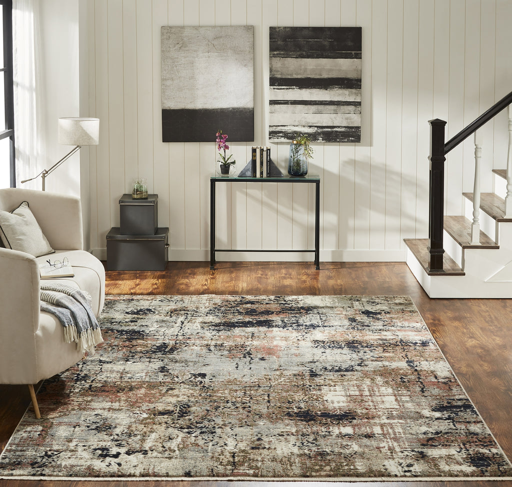 K2 AURORA AU-910 Cool and Spicy Area Rug Lifestyle Image Feature