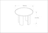 Surya Abacus AUC-003 Brown / Furniture Line Drawing