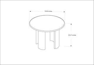 Surya Abacus AUC-003 Brown / Furniture Line Drawing