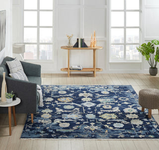 Ancient Boundaries Augustine AUG-1002 Blue Area Rug Lifestyle Image