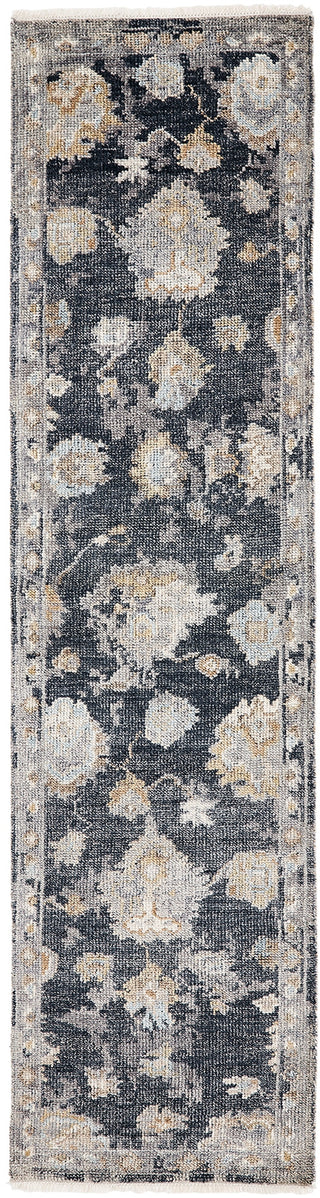 Ancient Boundaries Augustine AUG-1007 Black Area Rug Texture Image