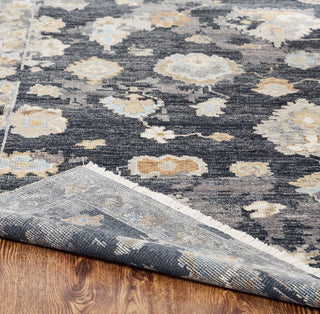 Ancient Boundaries Augustine AUG-1007 Black Area Rug Closeup Image
