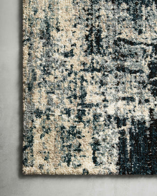 Loloi Augustus AGS-01 Navy/Dove Area Rug Corner Image