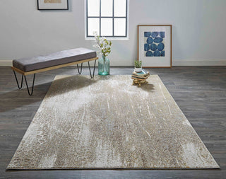 Feizy Aura 3739F Ivory/Gold Area Rug