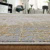 Feizy Aura 39LNF Ivory/Brown/Gray Area Rug