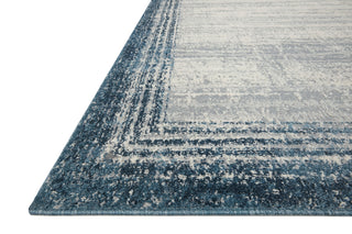 Loloi Austen AUS-02 Pebble/Blue Area Rug Corner Image