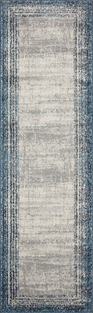 Loloi Austen AUS-02 Pebble/Blue Area Rug Runner Image