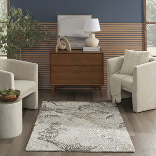 Nourison Avra AVR01 Grey Area Rug Corner Image