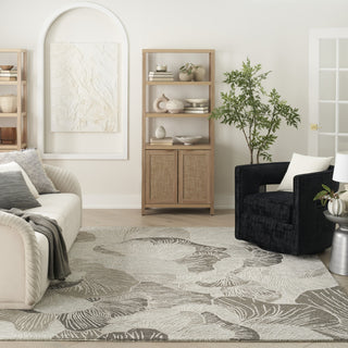 Nourison Avra AVR01 Grey Area Rug Room Image Feature