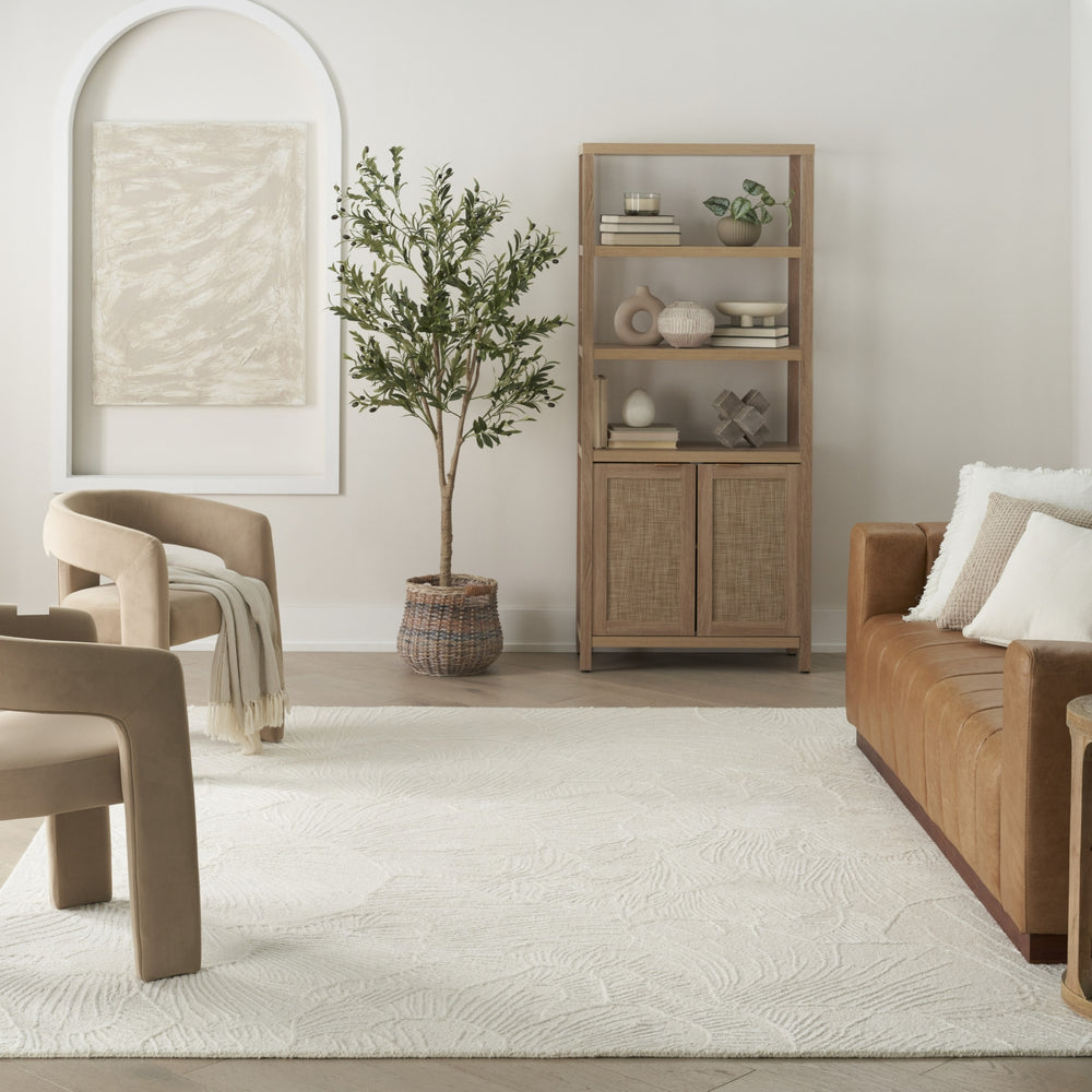Nourison Avra AVR01 Ivory Area Rug Room Image Feature