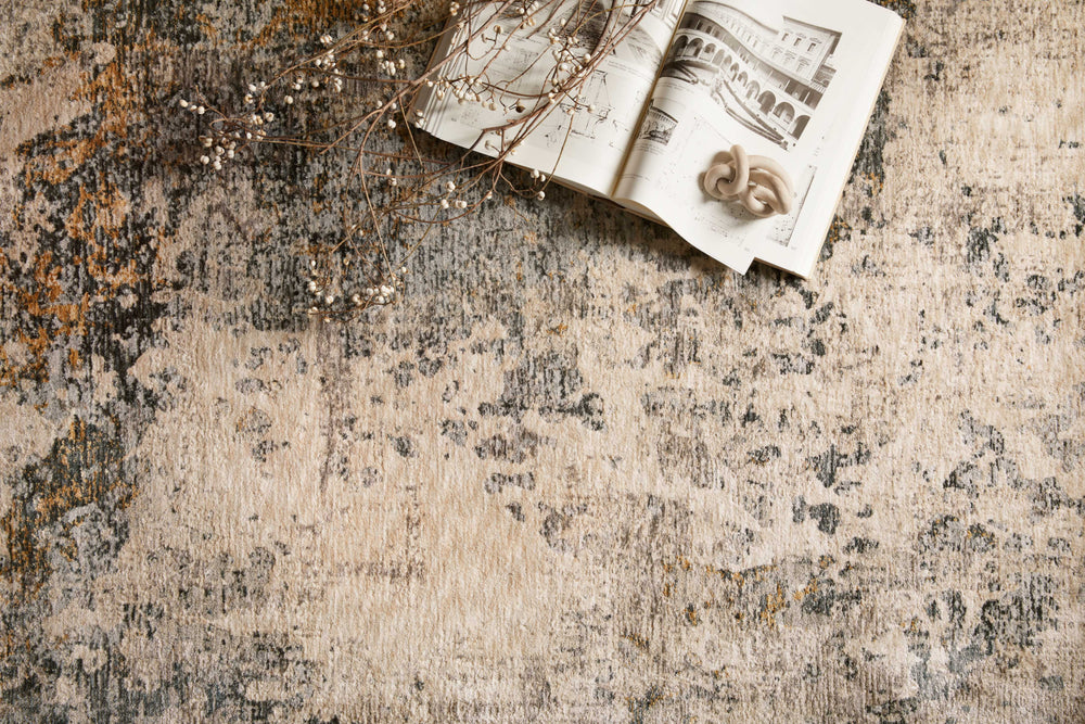 Loloi Axel AXE-04 Ocean/Beige Area Rug Lifestyle Image Feature