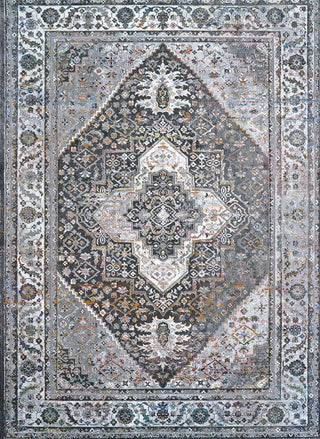 Couristan Gypsy Persian Medallionc Grey/Ivory Area Rug main image