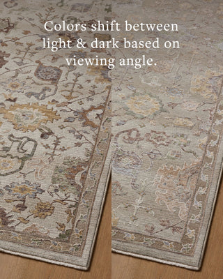 Loloi Aylin AYL-02 Fog / Plum Area Rug Angle Image