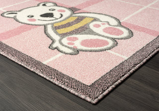 Kalaty A To Z AZ1120 Pink Area Rug Corner Image