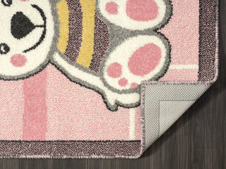 Kalaty A To Z AZ1120 Pink Area Rug Closeup Image