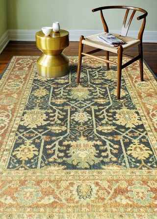 Bashian Buckingham B125-T021A Teal Area Rug