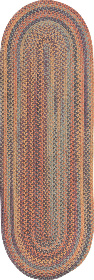 Colonial Mills Braided Wool Runner BA20 Multi Area Rug