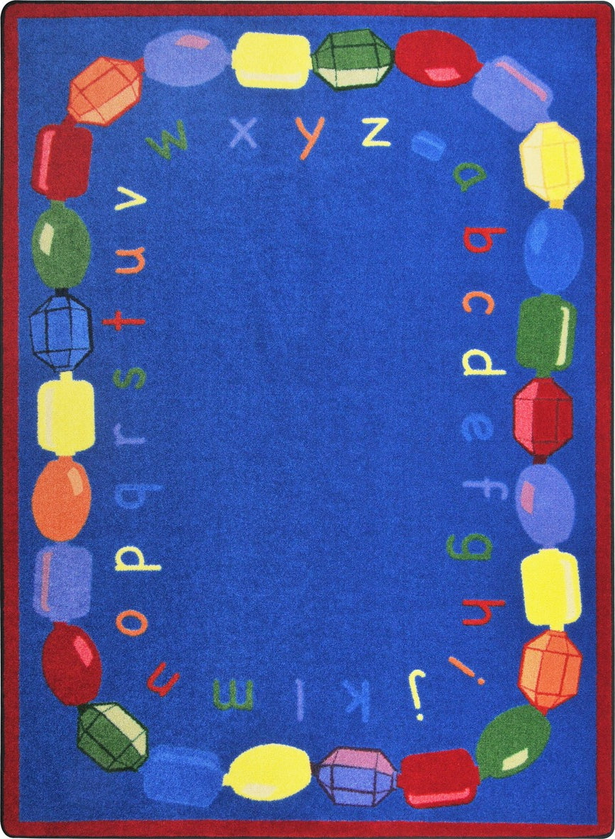 Joy Carpets Kid Essentials Baby Beads Multi Area Rug