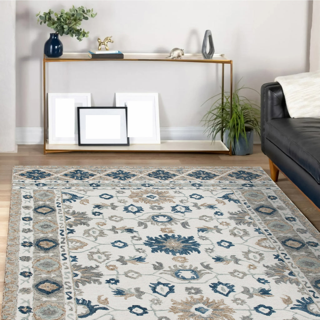 LR Home Babylon 81791 Tan/Blue Area Rug main image