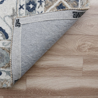 LR Home Babylon 81791 Tan/Blue Area Rug Backing Image