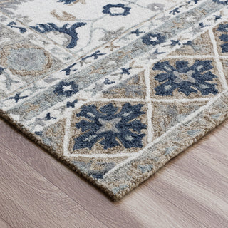 LR Home Babylon 81791 Tan/Blue Area Rug Pile Image